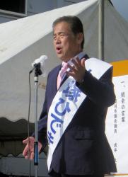 桜川市長選挙　大塚秀喜氏　第一声②